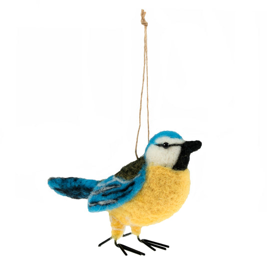 Make A Felt Blue Tit Decoration