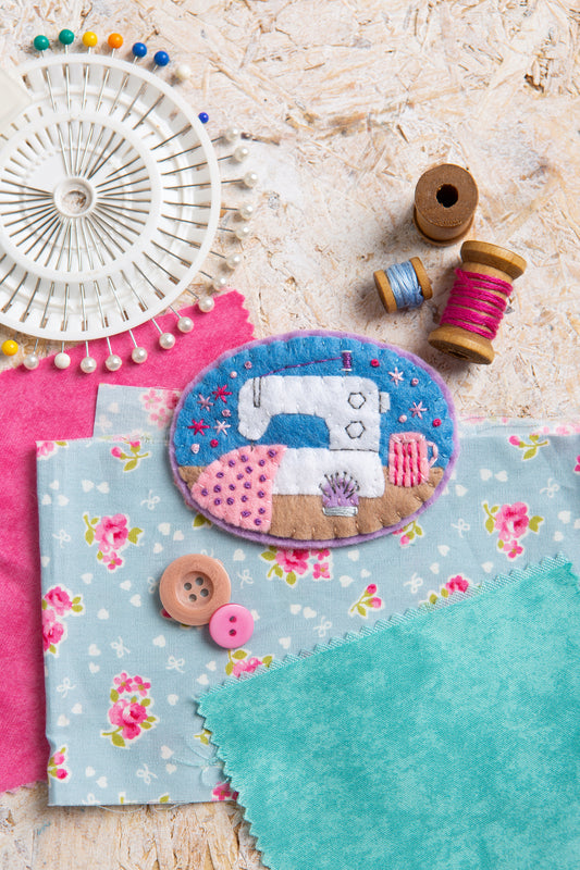 Sewing Machine Brooch - Felt Craft Kit