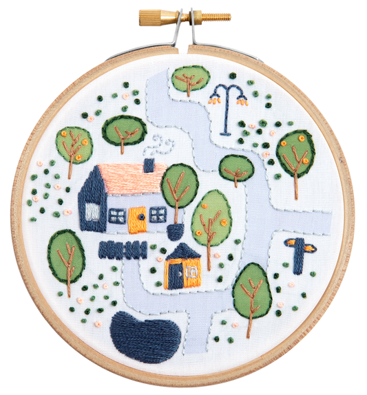 Village Cottage Embroidery Kit