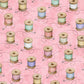 Cotton Reels on Pink Background - Just Sew