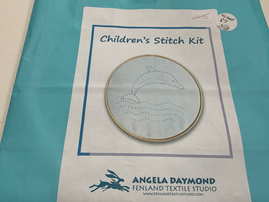 Dolphin Kantha Kit for Children/Beginners