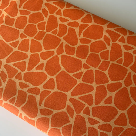 Orange Giraffe Print