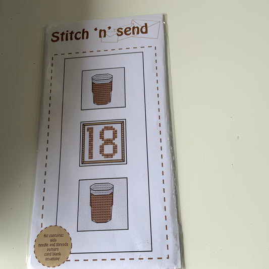 Cross Stitch Card Kit “Beer”