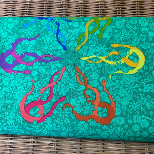 Snakes on Teal - Wildflowers - Alison Glass