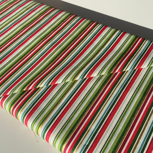 Festive Stripe - Fat Quarter