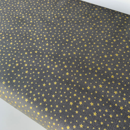 Gold Stars on Charcoal