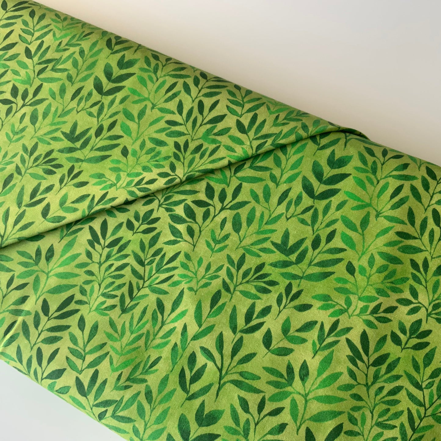 Floral Menagerie Green Leaves Fat Quarter