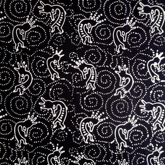 Batik Figure on Black