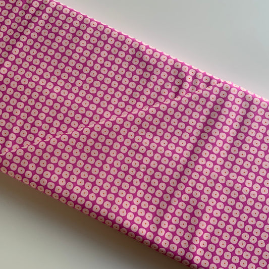 Flow Zen Chic Pink Grid - Moda - Remnant 90cm