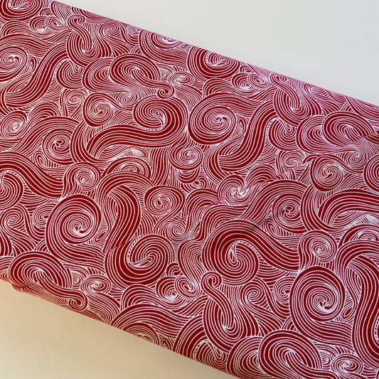 Just Color - Red & White Swirls ( looks like toothpaste🙂)
