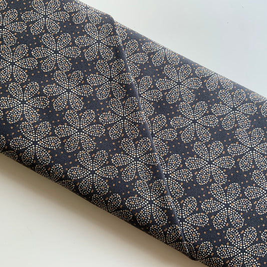 Drys Flowers And Dots on Blue - Fat Quarter